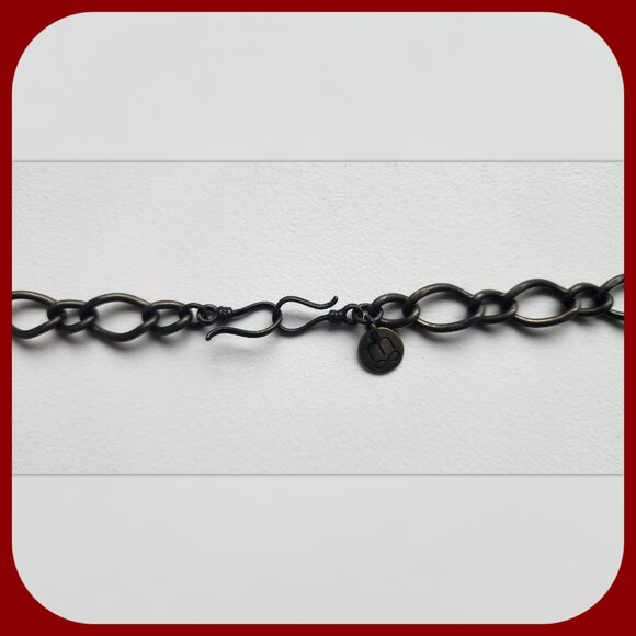 STELLA & DOT || 19” Antique Bronze Chunky Necklace - Picture 3 of 5